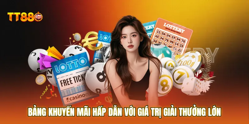 Bảng khuyến mãi hấp dẫn với giá trị giải thưởng lớn