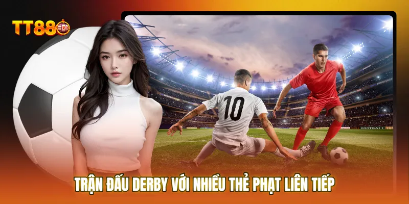 Trận đấu derby với nhiều thẻ phạt liên tiếp